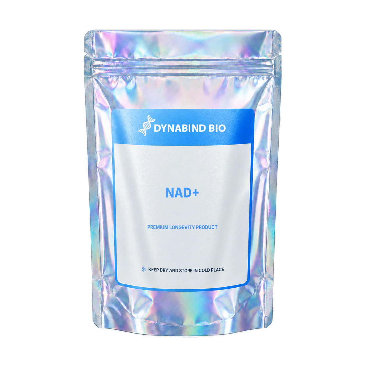 NAD+ supplement pouch for cellular redox, energy-transfer and NAD-dependent enzyme research by DynaBind Bio